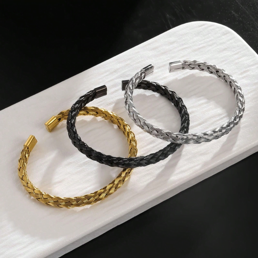 'Mens Steel Pulse Bracelet'
