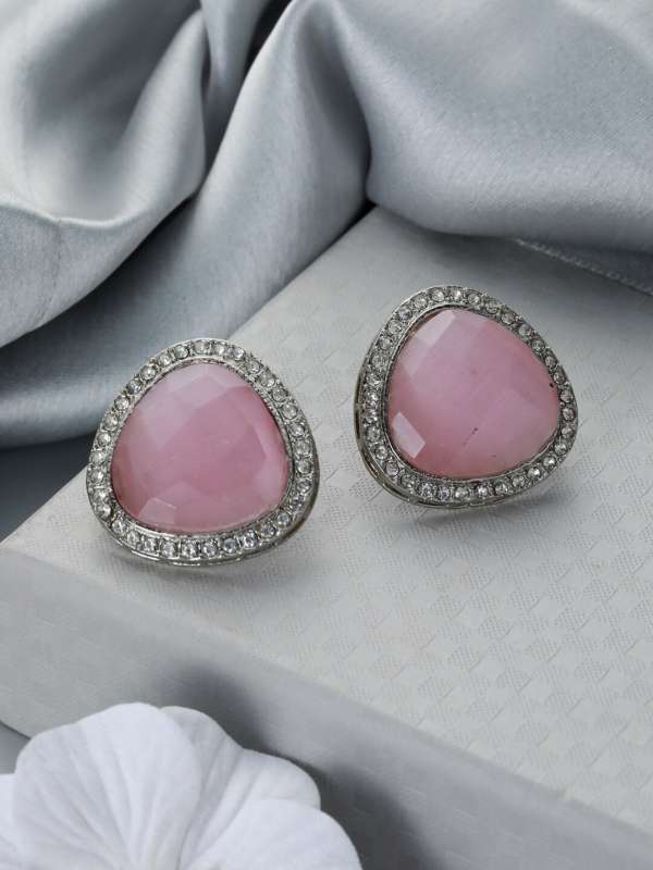 "Pastel Pink Zircon Studs"