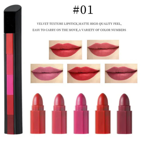"5 IN 1 MATTE LIPSTICKS"