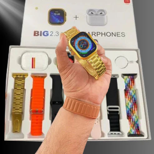 :I20 Ultra Max Suit Smart Watch With Earbuds: