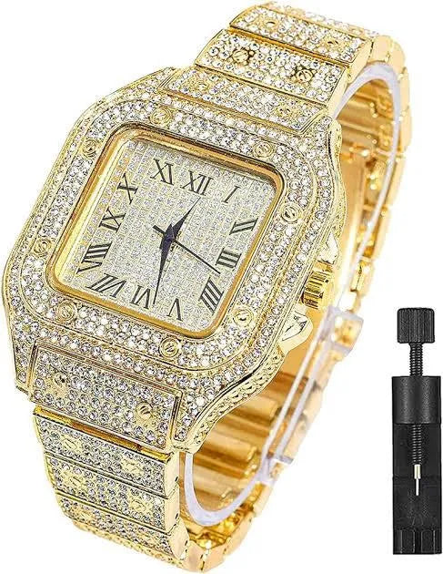 Premium Iced Cartier Watch