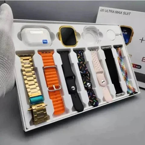 :I20 Ultra Max Suit Smart Watch With Earbuds: