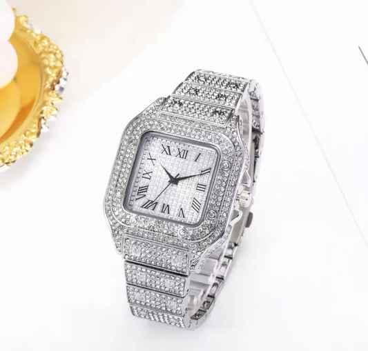 Premium Iced Cartier Watch