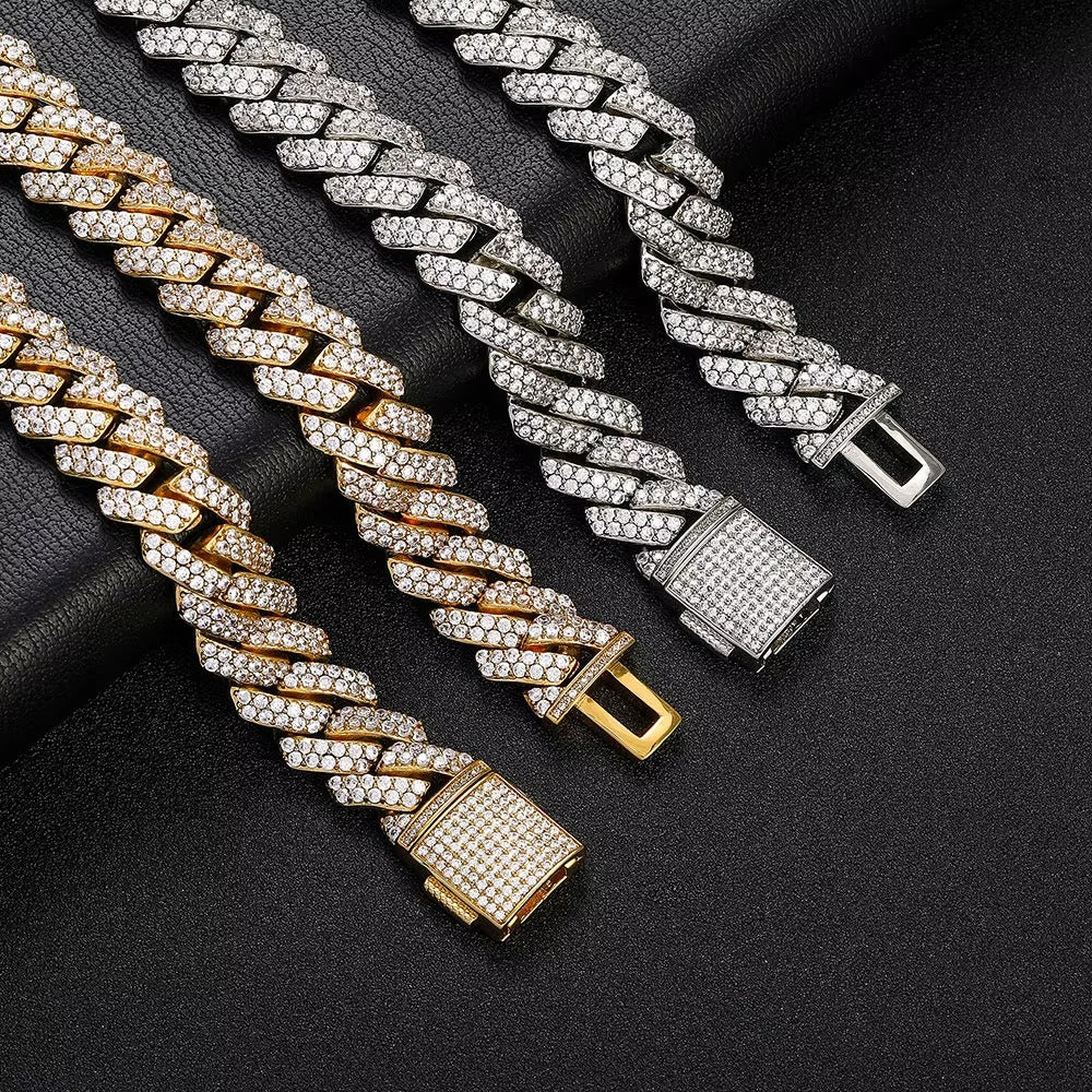 Diamond Iced Bracelet & Necklace