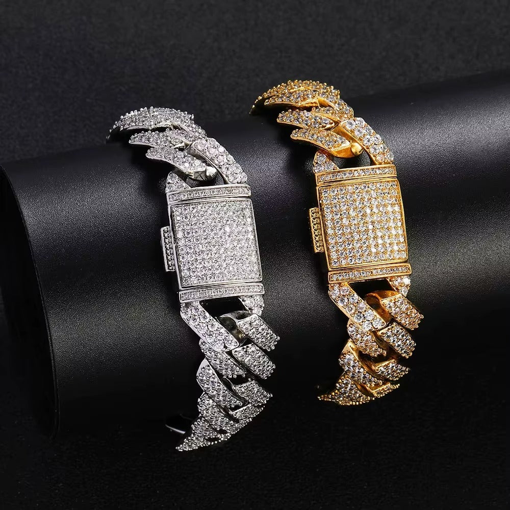 Diamond Iced Bracelet & Necklace